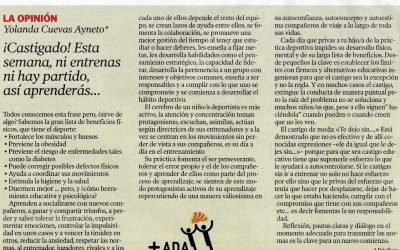 ¡CASTIGADO! ESTA SEMANA NI ENTRENAS, NI HAY PARTIDO, ASÍ APRENDERÁS….