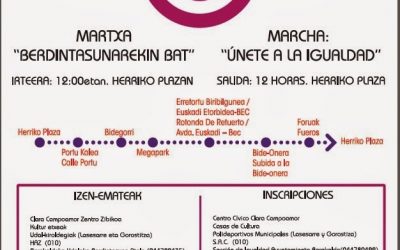 MARTXOAK 8, EMAKUMEAREN ALDEKO IBILALDI MARTXA BARAKALDON