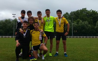 Campeonato Euskadi juvenil junior. RELEVO 4X400 CAMPEON DE EUSKADI Y EL 4X100 3º